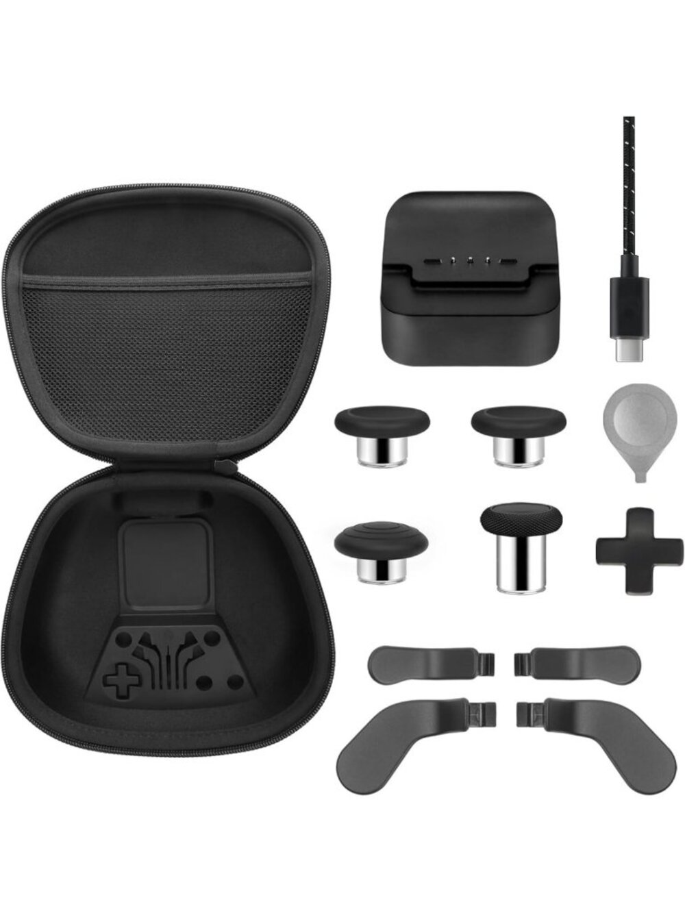Complete Xbox Elite Controller Accessories Set - Carrying Case, Charging Dock